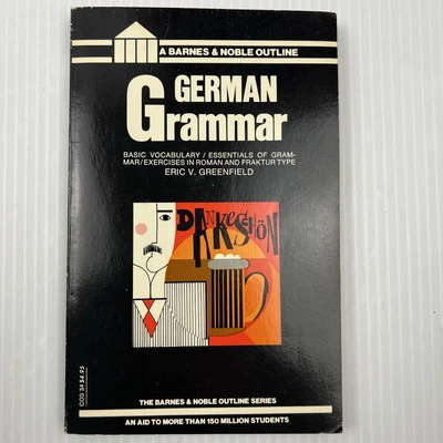 German Grammar by Eric Greenfield (1968) Barnes and Noble, Vintage, Vocabulary - Image 1 of 4