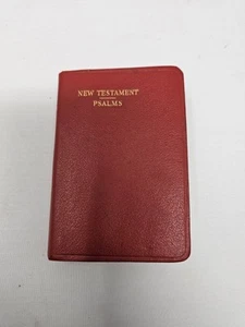 Collins New Testament + Psalms - Genuine Leather Pocket Bible Red - Imagen 1 de 9