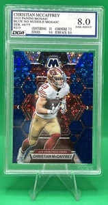 Panini Mosaic Blue Disco 2023-CHEISTIAN MCCAFFERY-#’d 66/75 DGA 8,0 - Imagen 1 de 2