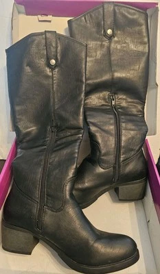 Botas de invierno para mujer Rampage W6319C talla 9M negras italianas  Foto 1 de 4