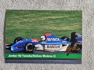 1992 Grid Motorcard Formula 1 Jordan 192 Yamaha/ (I) Stefano Modena #30 - Picture 1 of 2