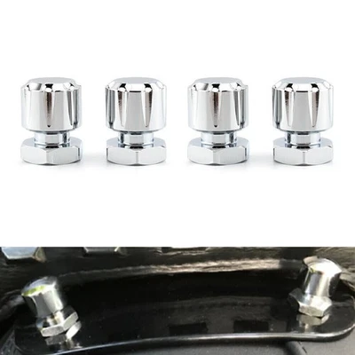 4x Tornillos de tuercas de montaje individuales para Harley Road King Road Glide Softai Fat Boy plateados Foto 1 de 4