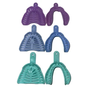 Disposable Anodontia Dental Impression Tray Assorted Sizes 12/Pk - Picture 1 of 3