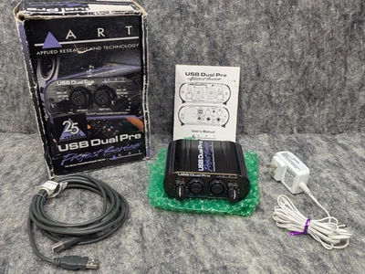 ART USB Dual Pre Project Series 2 channel Mic Preamp Computer Interface w/ Power - Image 1 of 4