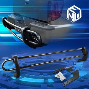 Black Coated Double Pipe Bar Rear Bumper Guard for 2001-2008 Pilot/MDX/Ridgeline - Picture 1 of 5