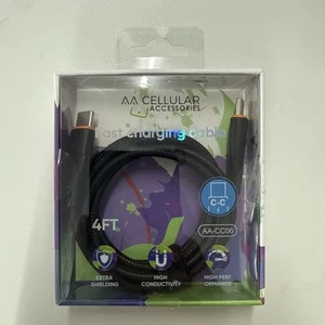 Cellular Accessories USB-C Cable Type-C to Type C Fast Charging Charger Cord C-C - Picture 1 of 4