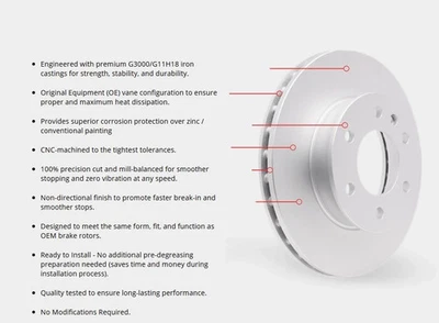 For Jaguar XF 10-15 DFC Drilled & Slotted Rear Brake Kit w Heavy Duty Brake Pads - Image 1 of 2