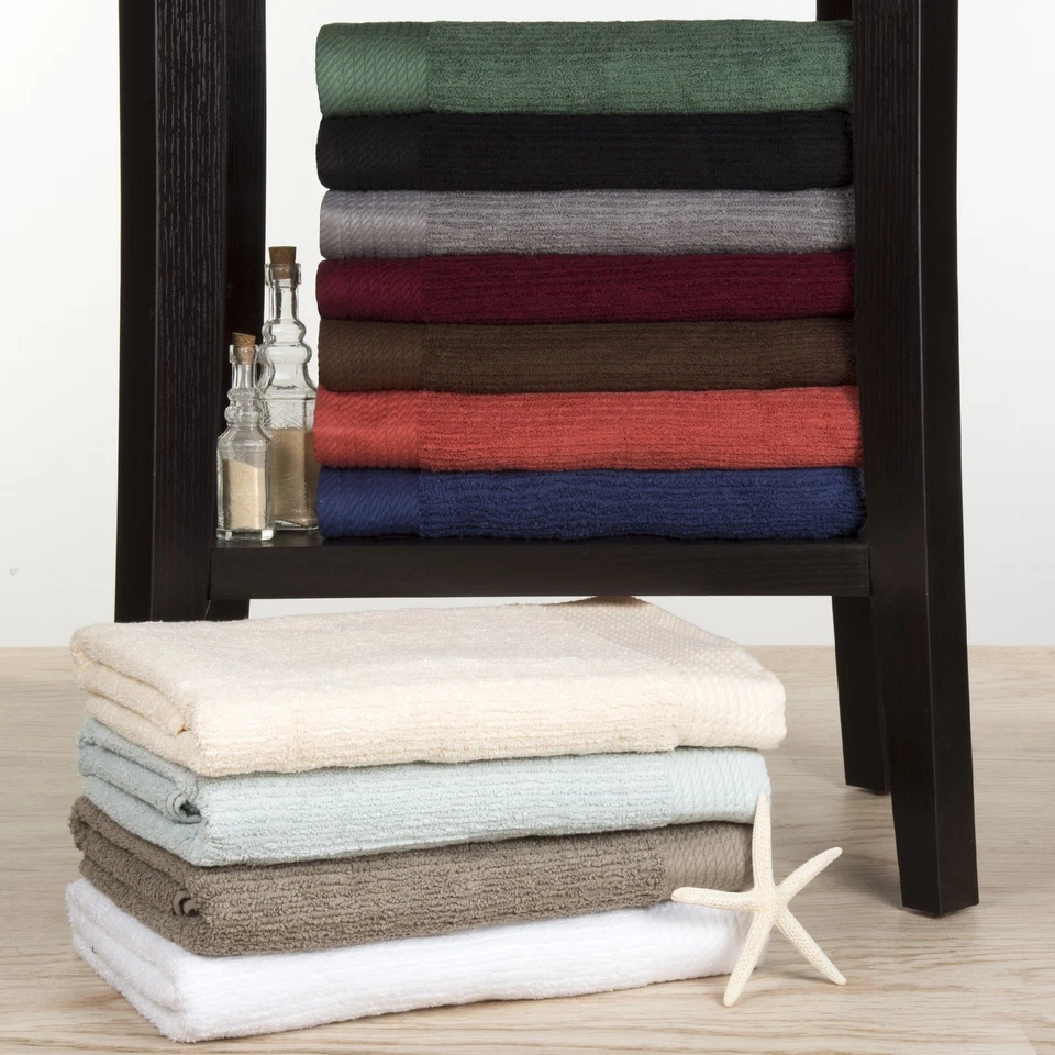 10Pc Bath Towel Set Luxurious 100% Cotton Absorbent Towels Bathroom Towel Set - Image 1 of 1