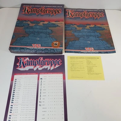 No Game - Box and Manuals Only Kampfgruppe Commodore 64 SSI Incomplete - Image 1 of 4