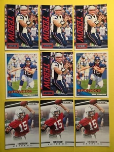 Tim Tebow 9 Card Lot Rookie RC Denver Broncos Patriots Florida Gators Collection - Picture 1 of 4
