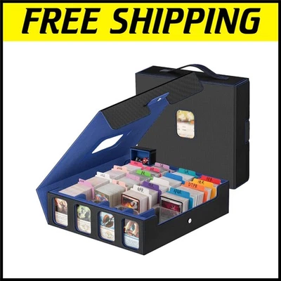 Premium Water-Resistant TCG Storage Box for 3200+ Cards with Decorative Windows - Image 1 of 4