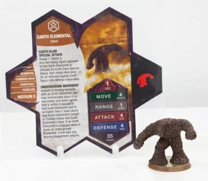 Earth Elemental - Figure & Card - Champions of the Forgotten Realms - Heroscape - Picture 1 of 1