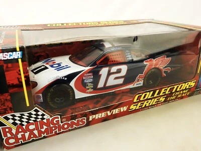 #12 NASCAR 1:24 Die Cast,  Jeremy Mayfield, 2001 Ford Taurus, Mobil 1,  D-31 - Image 1 of 4