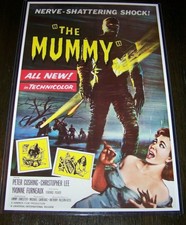 The Mummy 11X17 Movie Poster Peter Cushing Christopher Lee