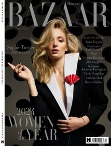 Harper's Bazaar Magazine (UK) December 2024/January 2025 Sophie Turner - Picture 1 of 4