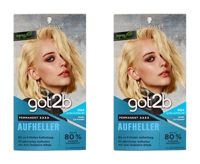 2x got2b Aufheller Permanent Haarfarbe 00A Ultra Aufheller , EA717617