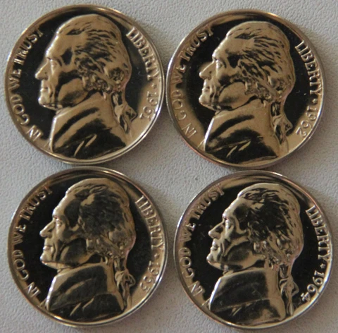 1961-1964 Jefferson Nickel Proof Run Cover