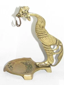 09E5 Antique Door Watch Gusset Rooster Chantecler Bronze Art Nouveau 1900 - Picture 1 of 7