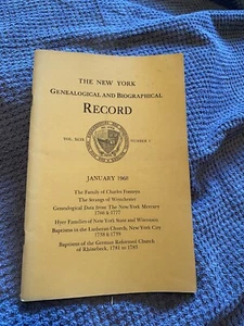 New York Genealogical and Biographical Record, Vol 99, Number 1, January 1968 - Picture 1 of 1
