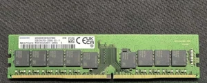 SAMSUNG 32GB DDR4 3200MHz ECC UDIMM RAM 2Rx8 PC4-25600 M391A4G43AB1-CWEQ - Picture 1 of 1