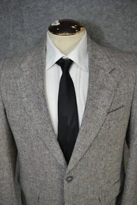VTG Harris Tweed Handwoven Pure Scottish Wool Blazer Jacket Mens 40R Sport Coat - Picture 1 of 17