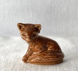 Vintage Wade Whimsies Porcelain Ornament Tom Smiths Crackers FOX Snowlife Set 13 - Imagen 1 de 8