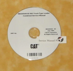 REG000549 Cat 983 Track-Type Loader Repair Service Manual 38K - Picture 1 of 1
