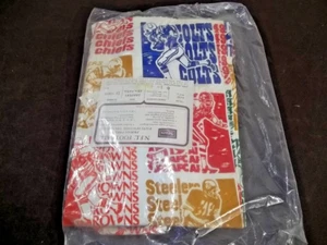 Par de cortinas vintage Sears NFL cortinas ventana nuevas 48 x 45 selladas - Imagen 1 de 3