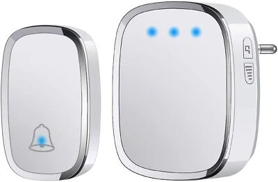 Campanello Senza Fili da Esterno Impermeabile IP44 Raggio d’Azione 300M 5 Volume - Immagine 1 di 4