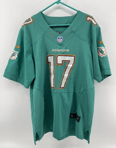Nike On Field Miami Dolphins Ryan Tannehill #17 NFL Football Jersey Mens Size 44 Cover