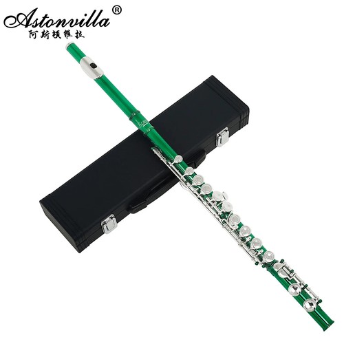 Green Flute 16 Holes C Key Cupronickel Flute Western Concert eBay