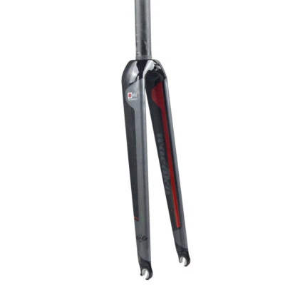 Carbon Fiber Road Bike Fork 700C Rigid Straight Bicycle Fornt Forks C Brake QR - Image 1 of 4