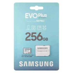 Adaptateur carte micro SDX Plus Samsung EVO Plus 256 Go classe 10/UHS-I (U3) V30 - Photo 1 sur 1