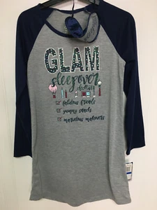 Max and Olivia Nightgown & Sleep Mask Glam Sleepover Girls XL 14/16 Pajamas NWT - Picture 1 of 7