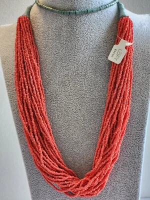 Loft By Ann Taylor 32" Coral Seabeaded Necklace - Image 1 of 4