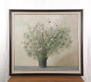 Jarrón de flores, ramo floral, bodegón botánico vintage, artista Mezhevchuk - Imagen 1 de 12