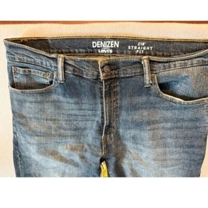 Denizen Levi's 218 Jeans Straight Fit Denim Blau Distressed Herren W36 L30 - Bild 1 von 6