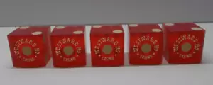 Westward HO Casino rote Würfel Nr. 564 5er Set - Bild 1 von 6