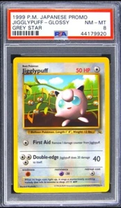 1999 Pokémon  Jigglypuff GREY Star Glossy Promo PSA NEAR MINT LOW POP - 1 of 23 - Picture 1 of 2