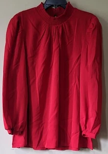 Melloday Women's Red Top Blouse Size 2X New - Picture 1 of 9