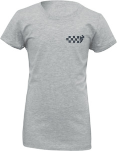 Thor Girl's Checkers T-Shirt Small Heather Gray 3032-3482