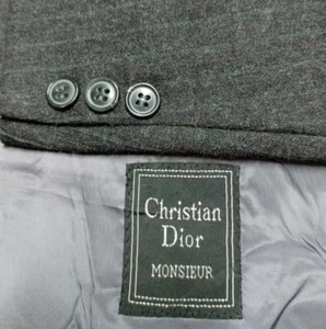Vintage Christian Dior Monsieur all worsted classic db suit jacket blazer 42L - Picture 1 of 9