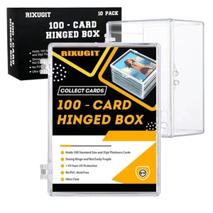 10-Pack 100-Count Deck-Case Card-Box - Scatola Porta Carte Collezionabili con Cerniera, Tradi... - Foto 1 di 7