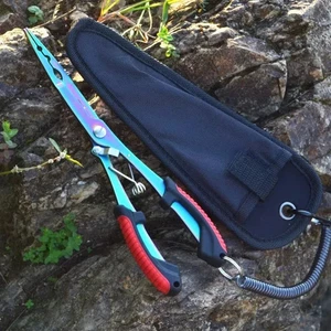 Multifunction Stainless Fishing Pliers - Portable Long Nose Hook Remover & Li - Picture 1 of 9