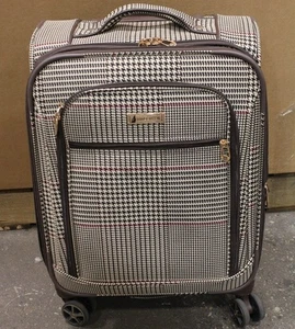 London Fog Brentwood 20" Expandable Spinner Carry On Cream - Picture 1 of 3
