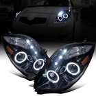 2006-2008 Toyota Yaris Hatchback LED Halo Projector Headlights Pair