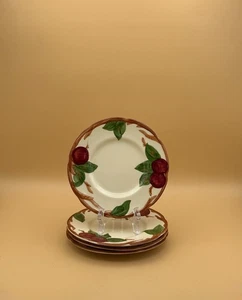 "Juego de 4 platos de postre de manzana franciscana de 6,25"" | Vajilla vintage de California" - Imagen 1 de 10