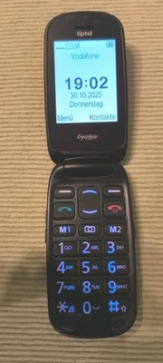 Tiptel 6222 Handy Klapp Senioren handy Voll Funktionsfähig Simlock Frei  - Bild 1 von 4