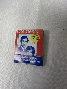 Vintage Princess Diana and Prince Charles Match Book Matchbook Matches - Picture 1 of 5
