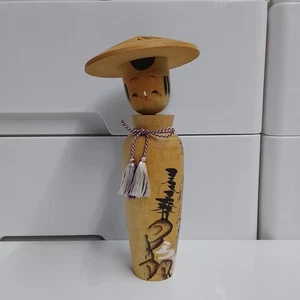 Japanese Kokeshi doll wooden figurine folk art collectible size 21cm 8.2" tall - Picture 1 of 7